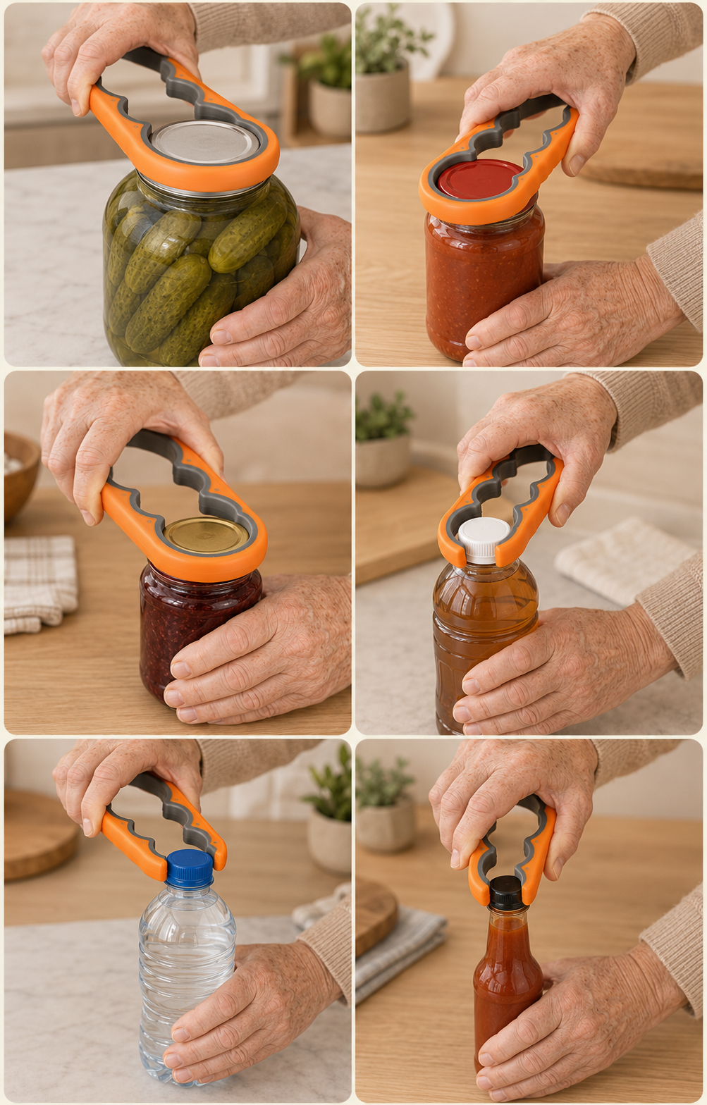 4-in-1 Jar & Bottle Opener